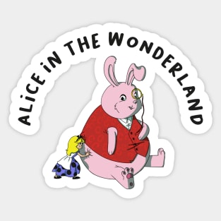 Alice in the wonderland Sticker